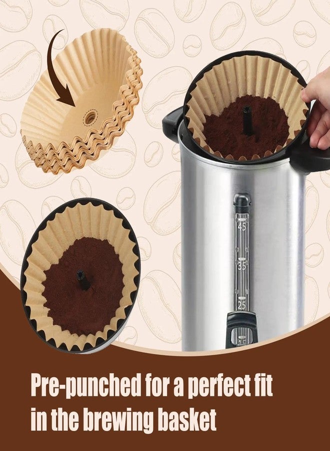 DJBNT 200PCS Coffee Paper Filter for Hamilton Beach 45 Cup Coffee Urn, Percolator Filters with Pre-punched Holes, Disposable Paper Filter Compatible with Hamilton Beach 45 Cup 40515G 40519G - Image 3