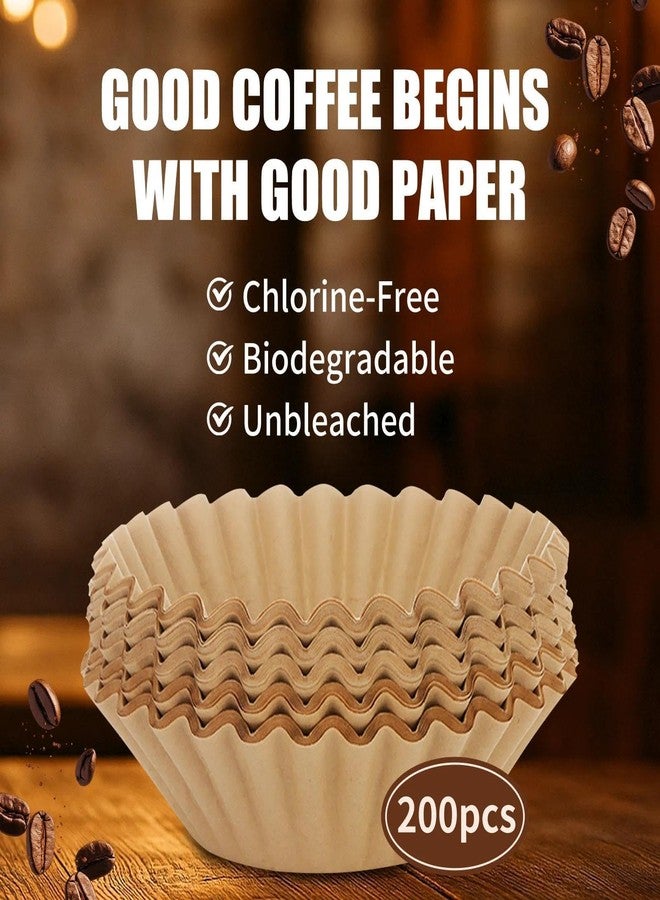 DJBNT 200PCS Coffee Paper Filter for Hamilton Beach 45 Cup Coffee Urn, Percolator Filters with Pre-punched Holes, Disposable Paper Filter Compatible with Hamilton Beach 45 Cup 40515G 40519G - Image 5