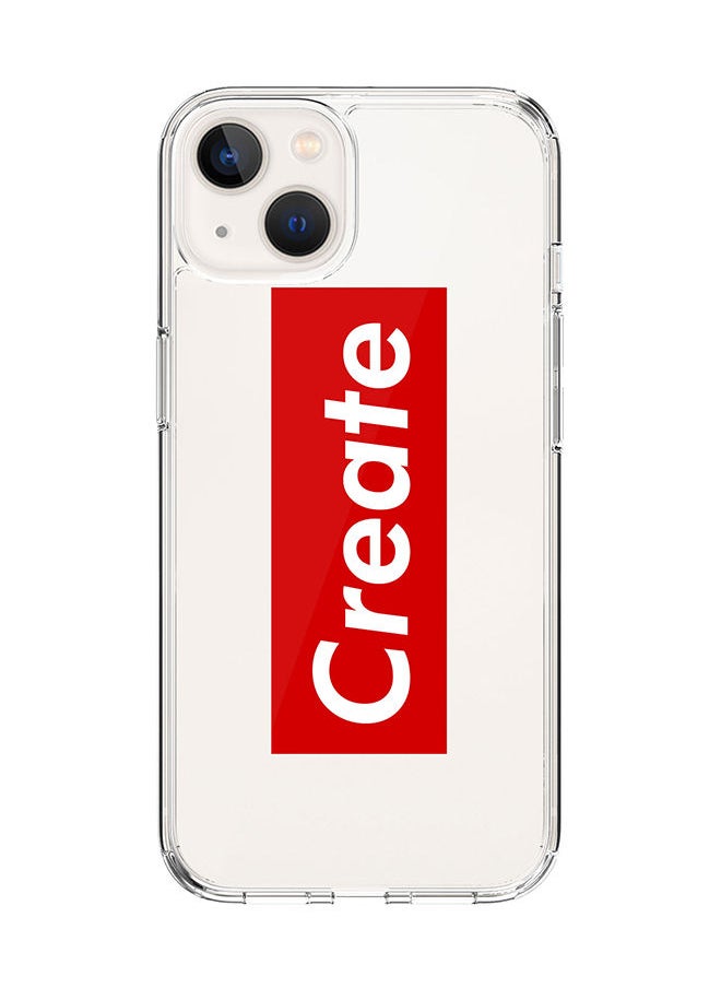 Stylizedd - Classic Clear Case for Apple iPhone 14 Hybrid Soft Case Flexible Edges Anti Drop TPU PC Gel Thin Transparent Cover [ Designed for Apple iPhone 14 ] - Create - Image 1