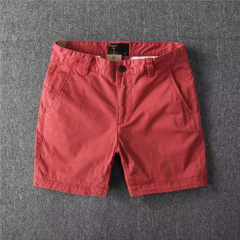 2023 Summer Mens Cotton Casual Shorts Khaki  - Image 4