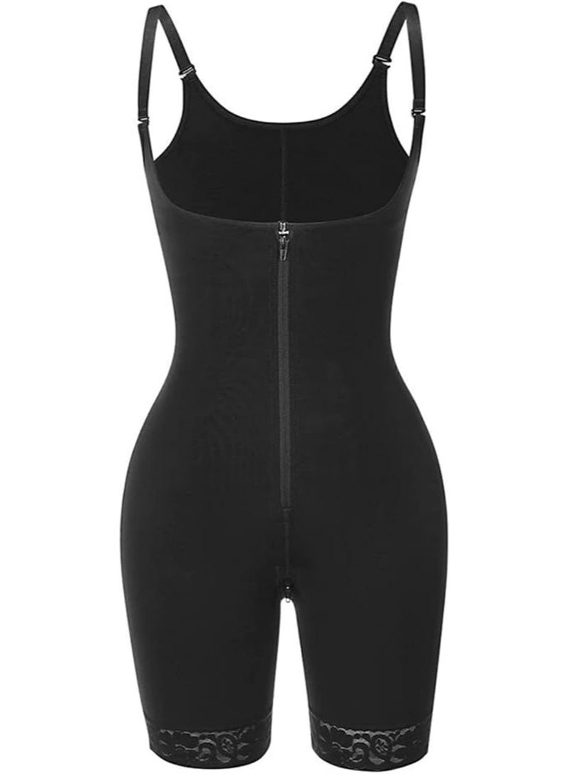 MIXSNOW Women's Daily Lifting Corsets Full Body Corset Bustier Waist Butt Lifting Daily Wear with Adjustable Sleeves Black - Image 1