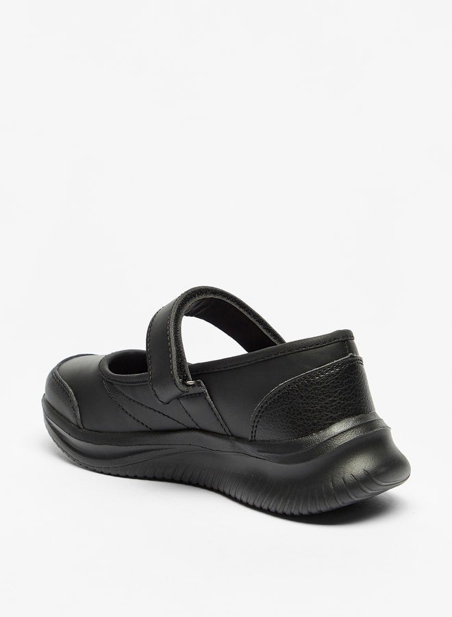 Dash Girls Solid Mary Jane Shoes with Hook and Loop Closure - Image 3