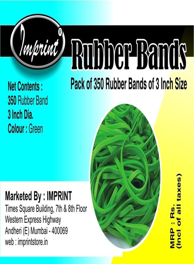 إمبرينت أربطة مطاطية مطبوعة | قطر 3 بوصات | أخضر | 350 قطعة - Image 2