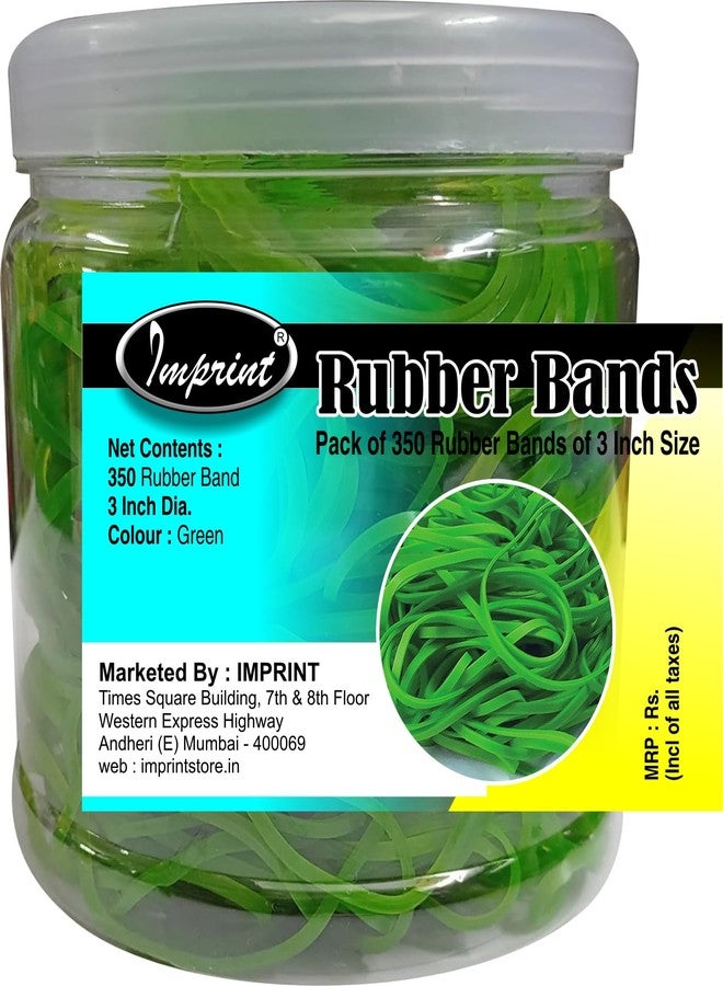 إمبرينت أربطة مطاطية مطبوعة | قطر 3 بوصات | أخضر | 350 قطعة - Image 1