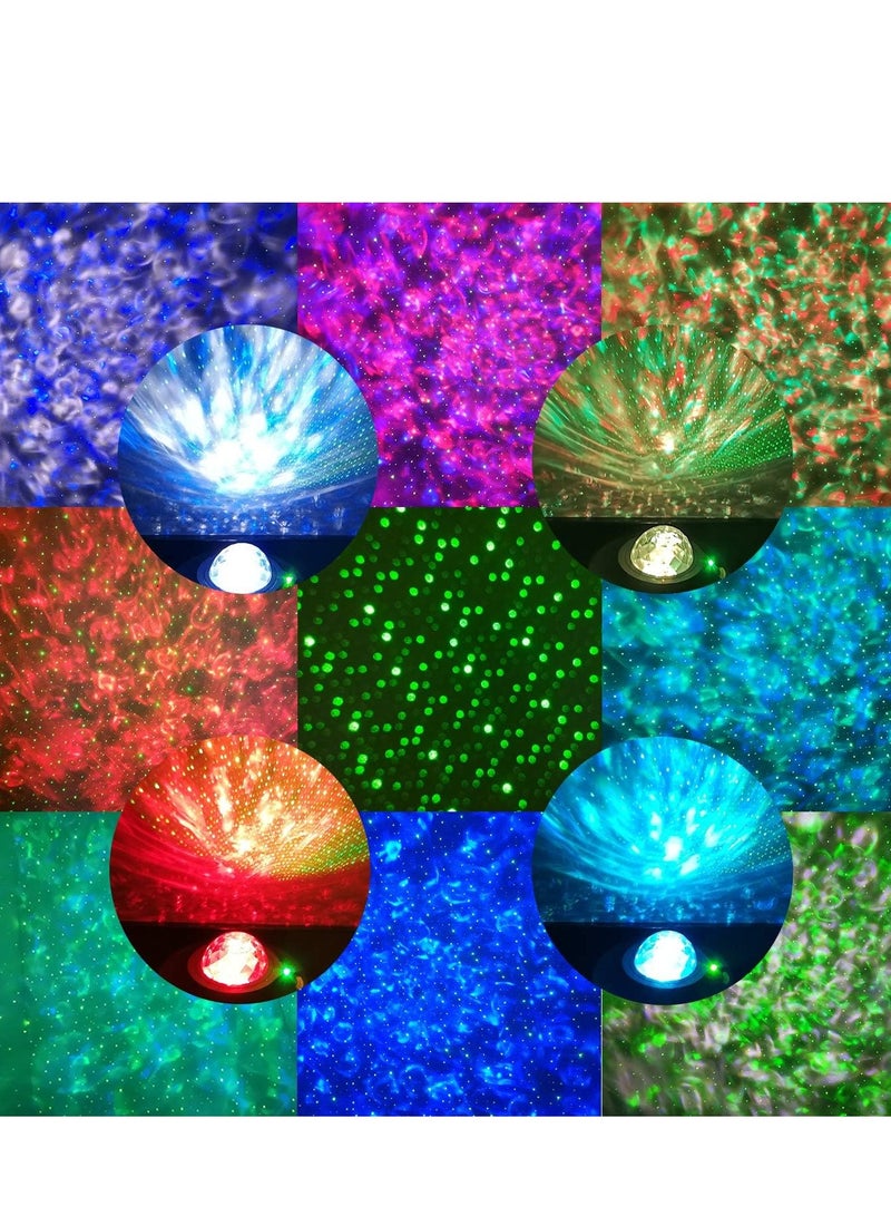 ELTRAZONE Star Night Light Projector for Bedroom | Galaxy Ocean Wave LED Nebula Cloud with Bluetooth Music Speaker | Perfect Gift for Birthdays, Parties, Weddings & Home Decor | Relaxing Atmosphere for Bedroom or Living Room – Black, Medium (BL-XK01)  - Image 2