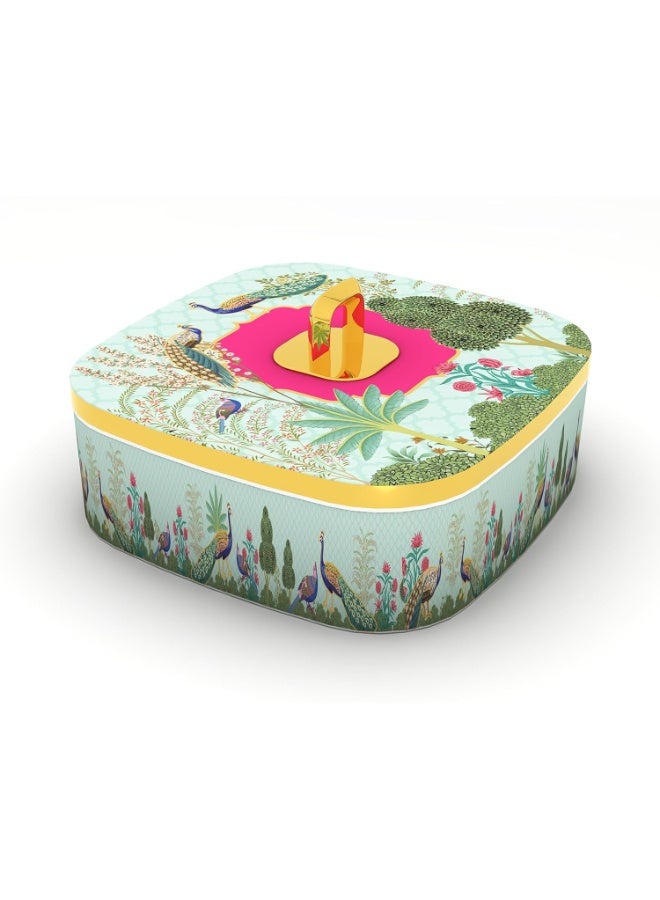Trueware EVOGUE Luxury Storage container,Serving and Gift Set | BPA Free | Food Garde | Dry Fruit Serving | Diwali Gift | 350 ML Each Compartment Total 1400 ML - Image 3