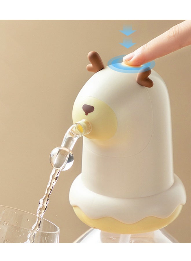 هومستر مضخة زجاجة المياه 5 غالون,موزع زجاجة مياه الشرب الكهربائية USB,مضخة موزع مياه البطارية للمنزل / التخييم / المكتب - Image 1