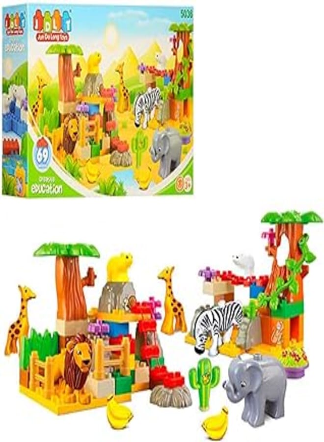 JDLT 5036 zoo set, 69 parts