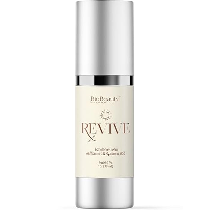 BIOLABS PRO BIOBeauty Revive Day Cream – Bioidentical E3 .3% Face Cream with Vitamin C, Hyaluronic Acid, Niacinamide, Peptides & Green Tea – Maximum Strength Formula for Radiant, Firm, Balanced Skin (1oz) - Image 1