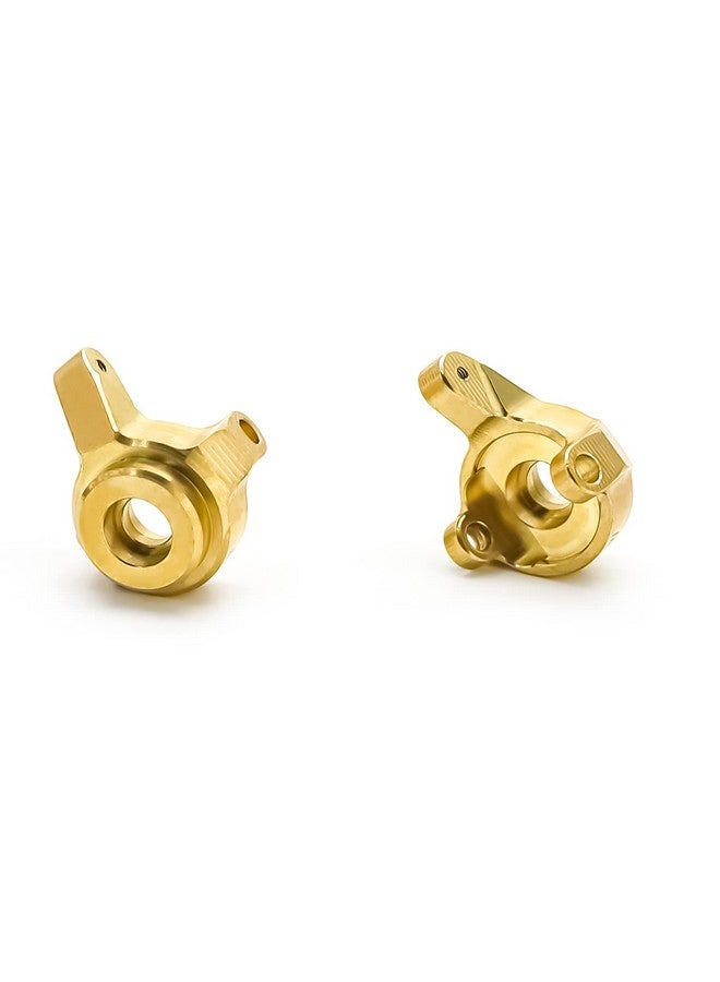MRC Scx24 Steering Knuckles Brass Front Steering Knuckles Upgrade Parts For 1/24 Rc Crawler Axial Scx24 Deadbolt - Image 1