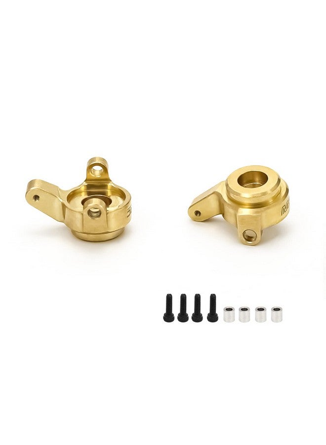 MRC Scx24 Steering Knuckles Brass Front Steering Knuckles Upgrade Parts For 1/24 Rc Crawler Axial Scx24 Deadbolt - Image 2