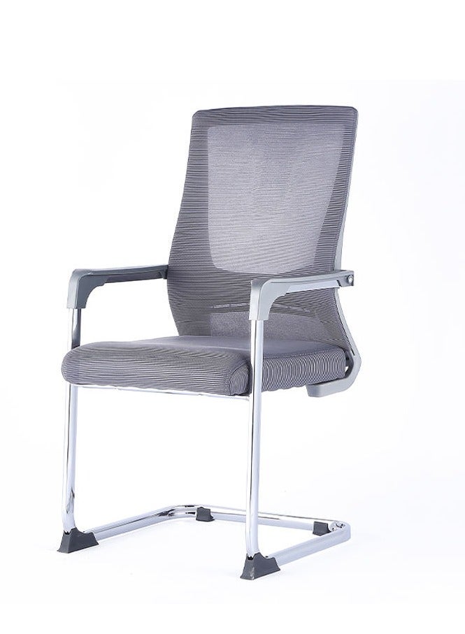 l'elefante Ergonomic Mesh Visitor Chair with Metal Frame – Comfortable Office Guest Chair with Padded Seat & Armrests – Sleek & Sturdy Design  - Image 1