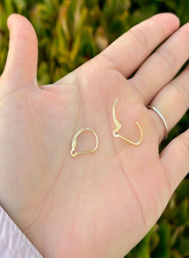 Adabele 2pcs Adabele Real 1/20 14K Gold Filled Strong Interchangeable Leverback Earring Hooks Open Ring Non Tarnish for DIY Earrings Jewelry Making JK1-H - Image 3