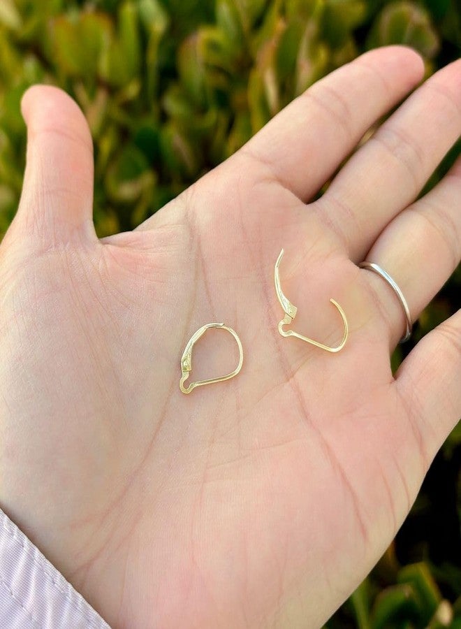 Adabele 2pcs Adabele Real 1/20 14K Gold Filled Strong Interchangeable Leverback Earring Hooks Open Ring Non Tarnish for DIY Earrings Jewelry Making JK1-H - Image 4