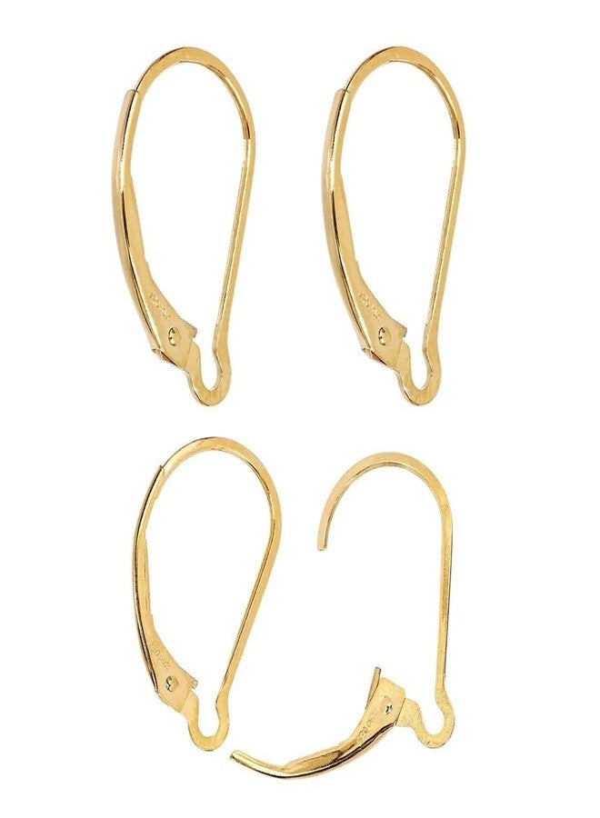 Adabele 2pcs Adabele Real 1/20 14K Gold Filled Strong Interchangeable Leverback Earring Hooks Open Ring Non Tarnish for DIY Earrings Jewelry Making JK1-H - Image 1