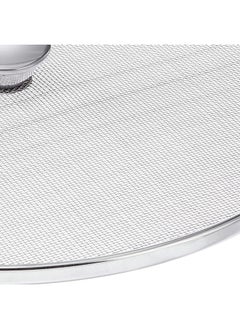 Kuber Industries Kuber Industries Stainless Steel Vessel Net Cover/Lid/Strainer/Splash & Splatter Guard, 12 Inch (Silver)  - Image 4