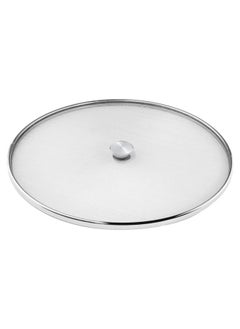 Kuber Industries Kuber Industries Stainless Steel Vessel Net Cover/Lid/Strainer/Splash & Splatter Guard, 12 Inch (Silver)  - Image 1