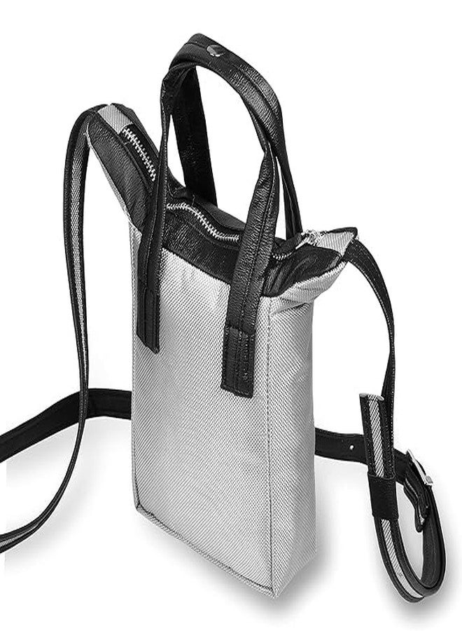 SYUTM Barni Unisex Sling Cross body Made with Stylist Leather and Durable Matty Adjustable and Detachable Straps (Pearl River) - Image 2