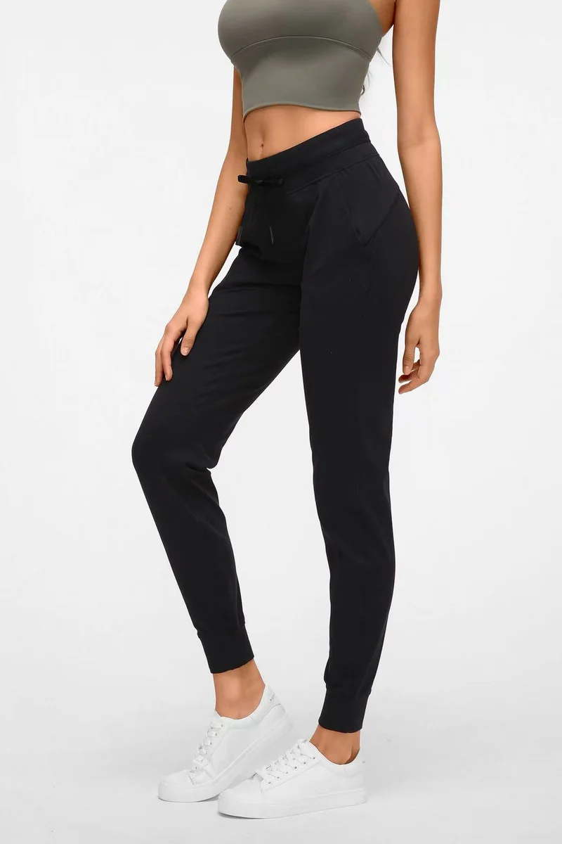 Svl Black Arwa Slim-Fit Performance Sports Joggers for Women | Best Price UAE