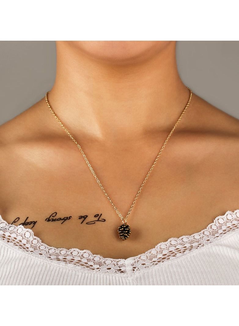 ساتينور قلادة شكل نبات الصنوبر البسيط - Image 3