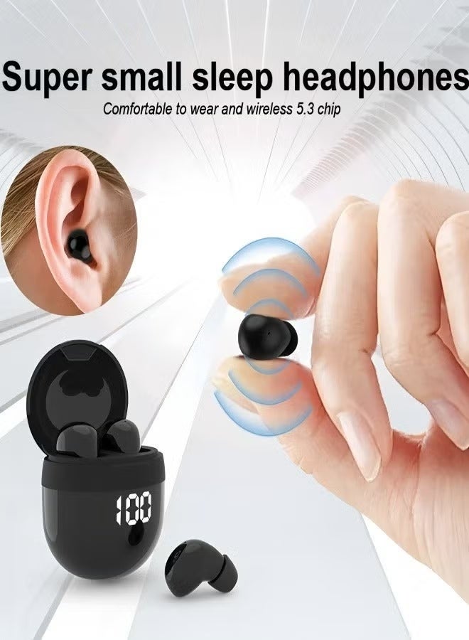 Egolav Invisible mini Bluetooth headphones, wireless Bluetooth ultra-small micro headphones, work hidden low-profile headphones, sleeping side-lying headphones, Bluetooth 5.3 long battery life, call noise reduction IPX5 waterproof - Image 4