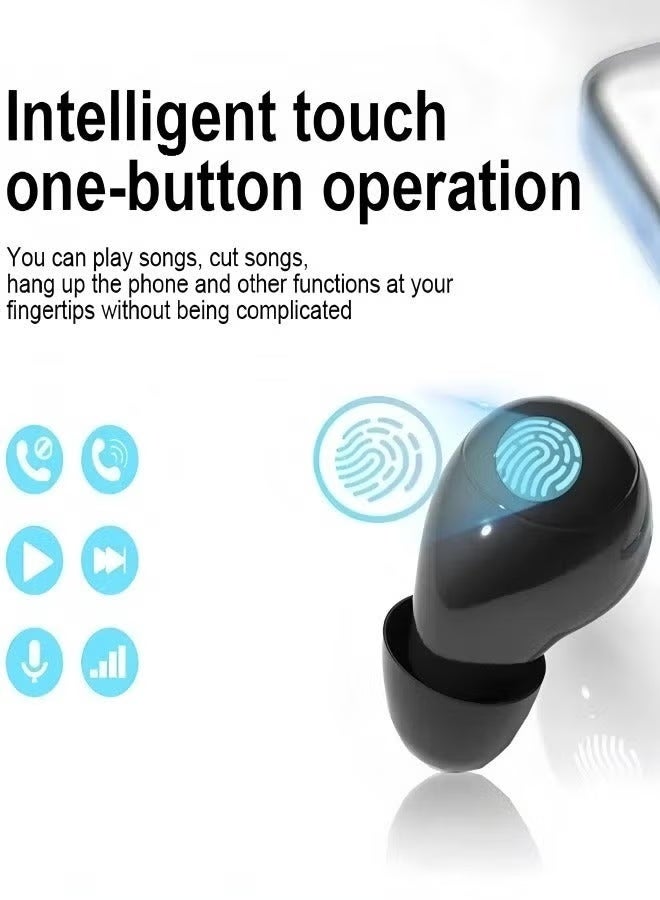 Egolav Invisible mini Bluetooth headphones, wireless Bluetooth ultra-small micro headphones, work hidden low-profile headphones, sleeping side-lying headphones, Bluetooth 5.3 long battery life, call noise reduction IPX5 waterproof - Image 5