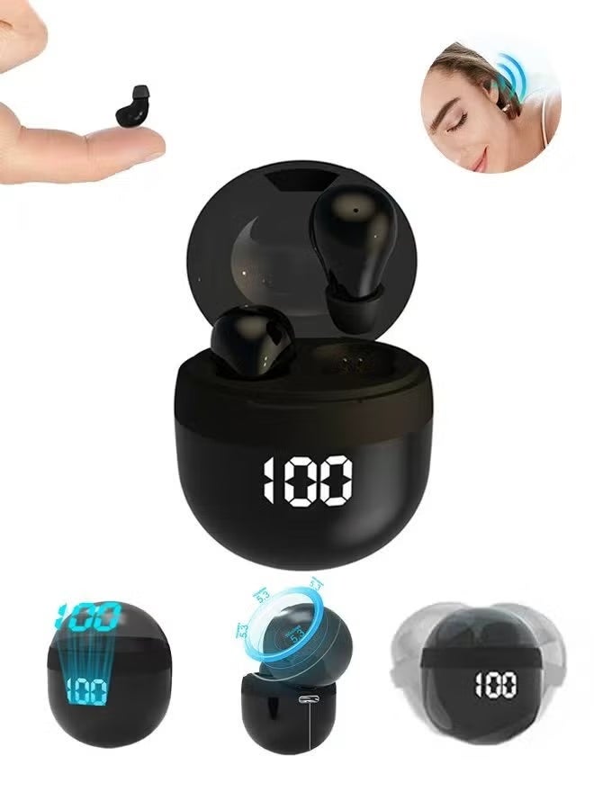Egolav Invisible mini Bluetooth headphones, wireless Bluetooth ultra-small micro headphones, work hidden low-profile headphones, sleeping side-lying headphones, Bluetooth 5.3 long battery life, call noise reduction IPX5 waterproof - Image 1