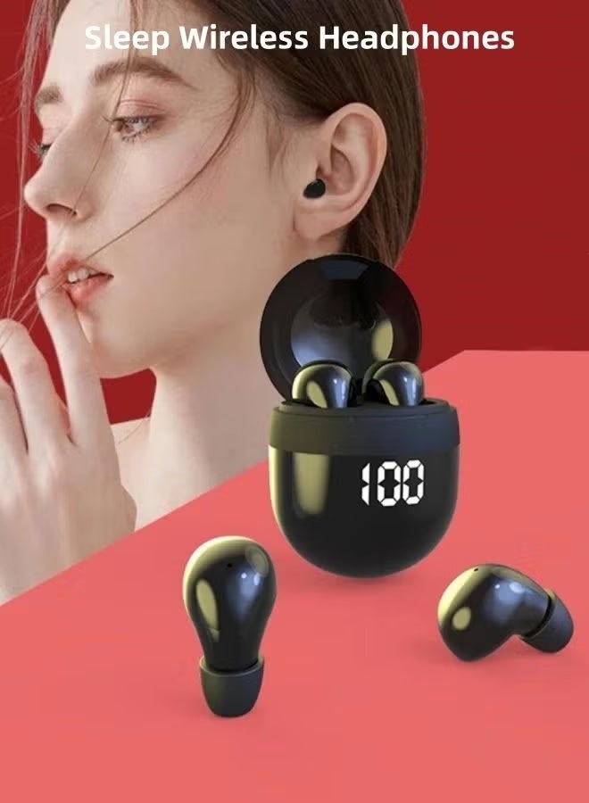 Egolav Invisible mini Bluetooth headphones, wireless Bluetooth ultra-small micro headphones, work hidden low-profile headphones, sleeping side-lying headphones, Bluetooth 5.3 long battery life, call noise reduction IPX5 waterproof - Image 2