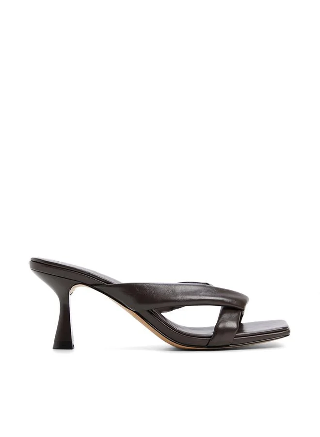 Zenna Ladies Brown Heeled Sandals