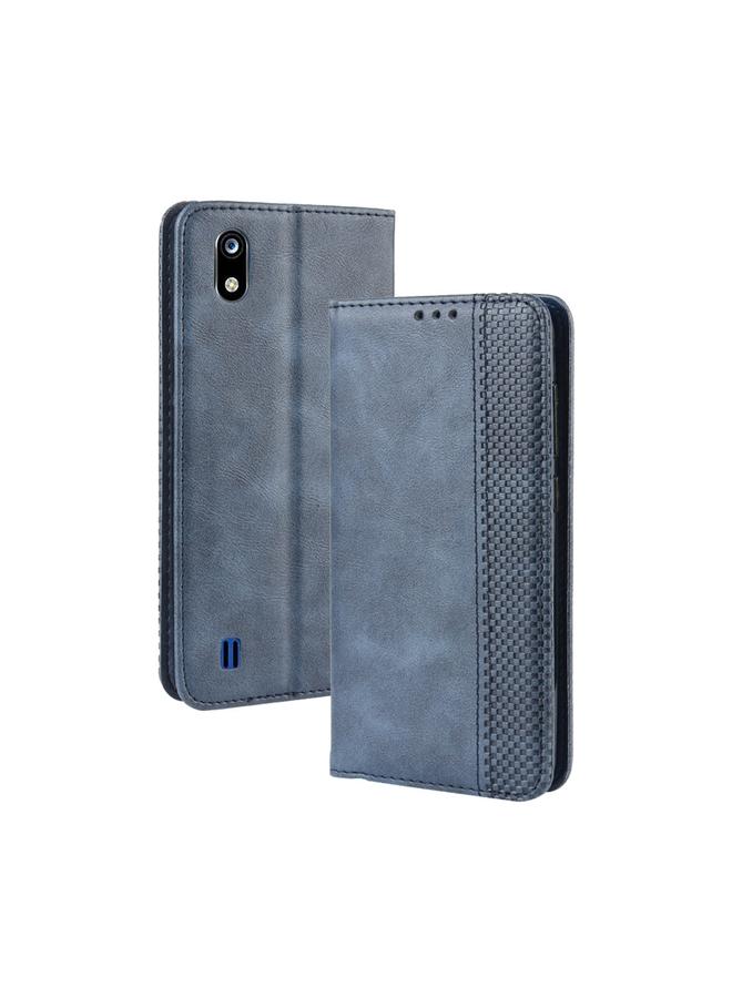The Bros Magnetic Buckle Retro Crazy Horse Texture Horizontal Flip Leather Case for ZTE Blade A7