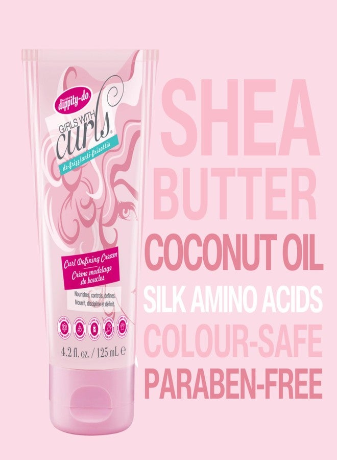 dippity-do Dippity Do Girls with Curls Leave-In Curl Defining Cream - Anti-Frizz Styling Cream for Curly & Wavy Hair - Includes Shea Butter & Coconut Oil to Strengthen & Protect - 125 mL/4.2 fl oz - 2 Pack - Image 3