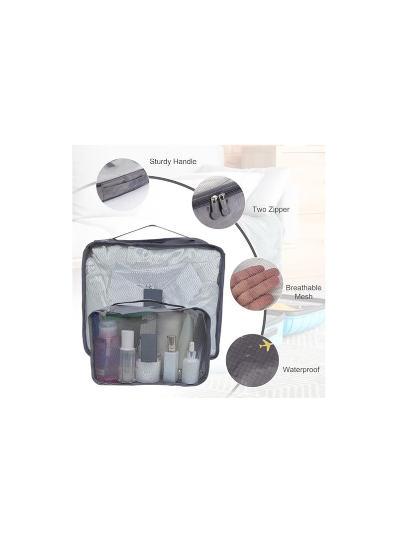 Mn 6pcs Set Travel Luggage Organizer Packing Cubes Set Storage Bag Waterproof Laundry Bag Traveling Accessories - Image 4