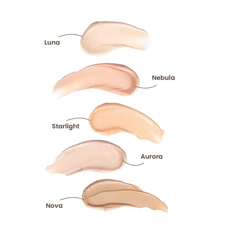 LAMIOR LA MIOR Cosmic Glow Body Highlighter Starlight Liquid Highlighter for Body Flawless Radiance LitfromWithin Blurs Imperfections Transfer Sweat Proof Clean 50ml - Image 2