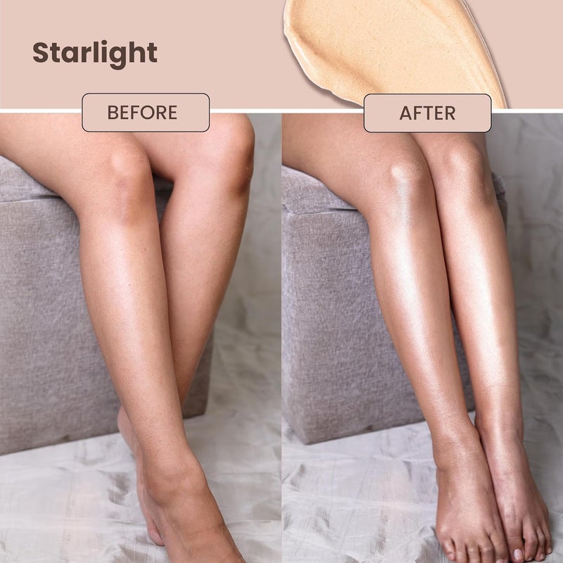 LAMIOR LA MIOR Cosmic Glow Body Highlighter Starlight Liquid Highlighter for Body Flawless Radiance LitfromWithin Blurs Imperfections Transfer Sweat Proof Clean 50ml - Image 5