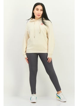 adidas Originals Women Sportswear Fit Long Sleeve Outdoor Hoodie, Beige  - Image 4