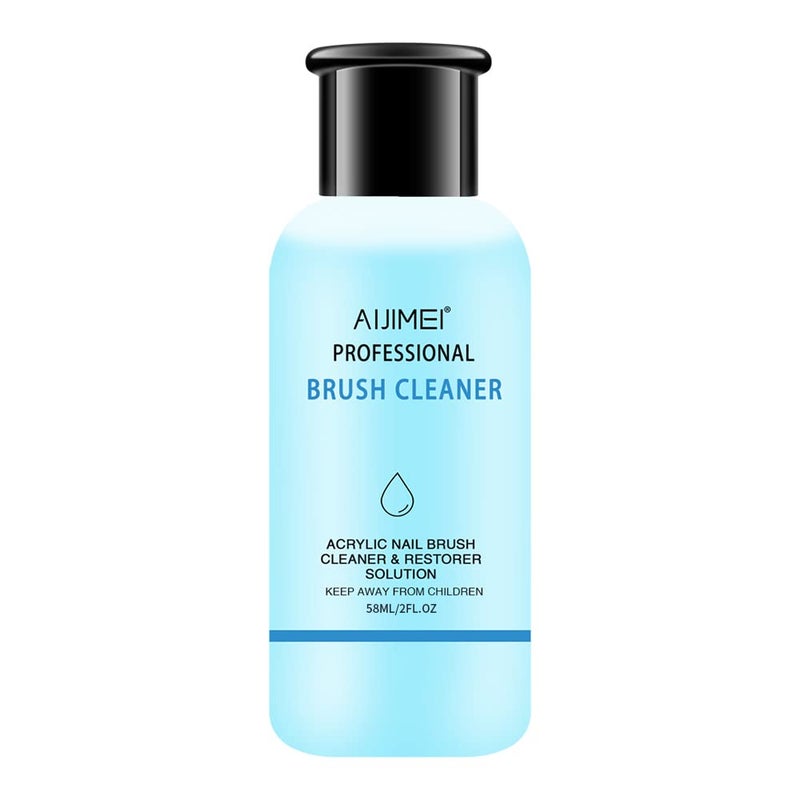 AIJIMEI منظف فرشاة الأظافر الأكريليكية AIJIMEI سائل منظف فرشاة الأكريليك 58 مل 2.1 FL.OZ - Image 1