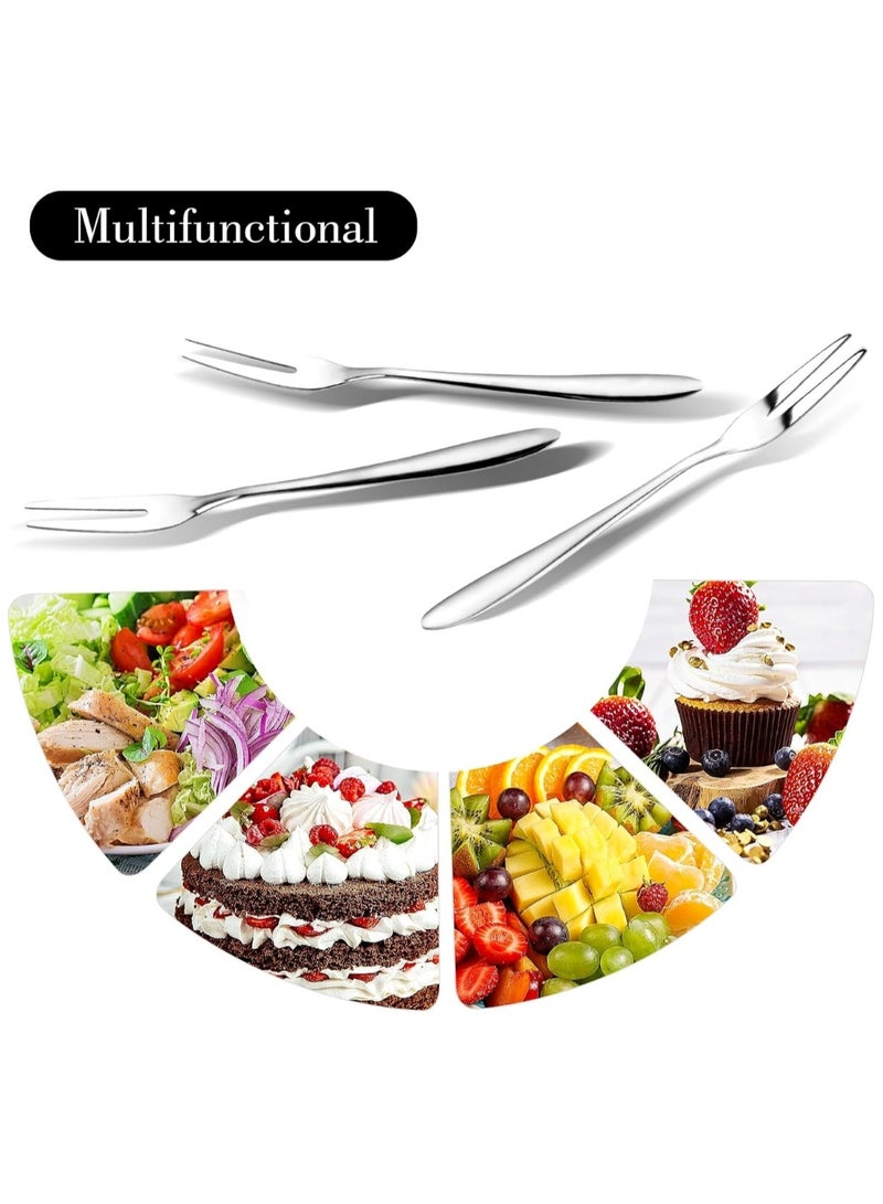 Huitich 3-Piece Mini Stainless Steel Dessert Fork Set (13.3 cm, 10g) - Image 4