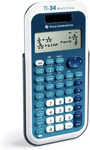 Texas Instruments TI-34 MultiView Scientific Calculator - Blue/White - Image 2