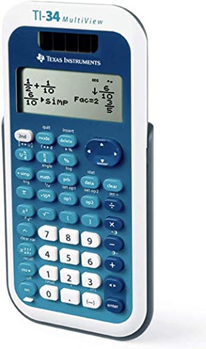 Texas Instruments TI-34 MultiView Scientific Calculator - Blue/White - Image 3