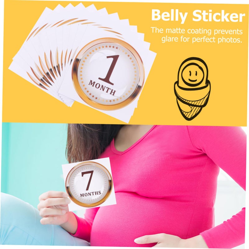 Newborn Baby Monthly Milestone Stickers Set For Scrapbook Photo Album - Image 4