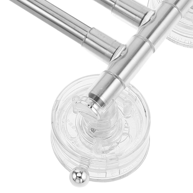 3 بار دوارة كأس شفط منشفة رف قابل للطي حامل رف الحمام منظِّم - Image 4