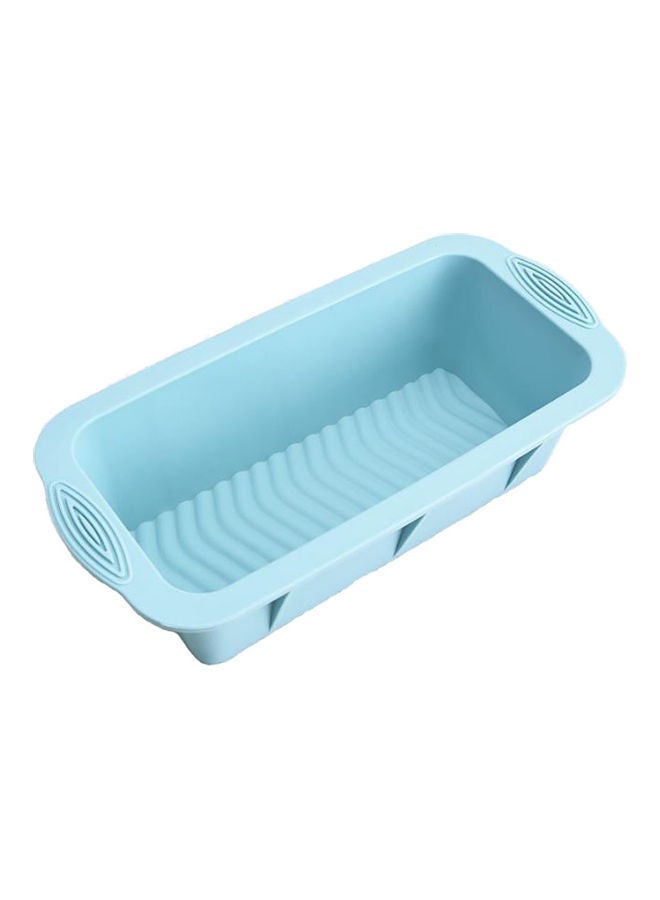 Loquat Rectangular Silicone Non-Slip Bread Toast Mold Blue 25x12x6.8cm - Image 1