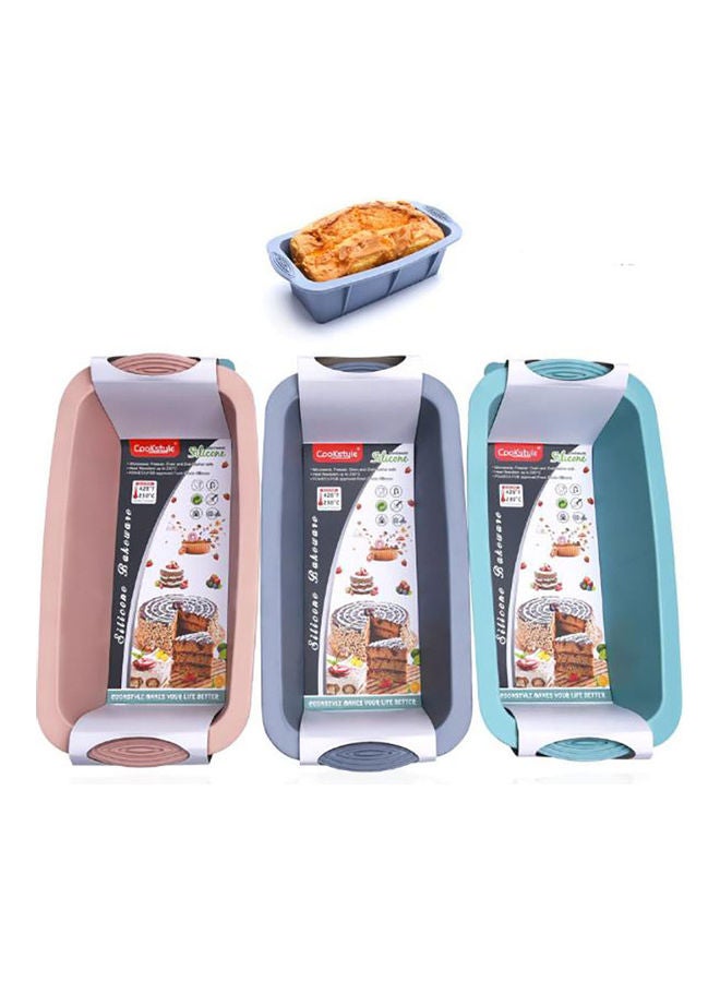 Loquat Rectangular Silicone Non-Slip Bread Toast Mold Blue 25x12x6.8cm - Image 5