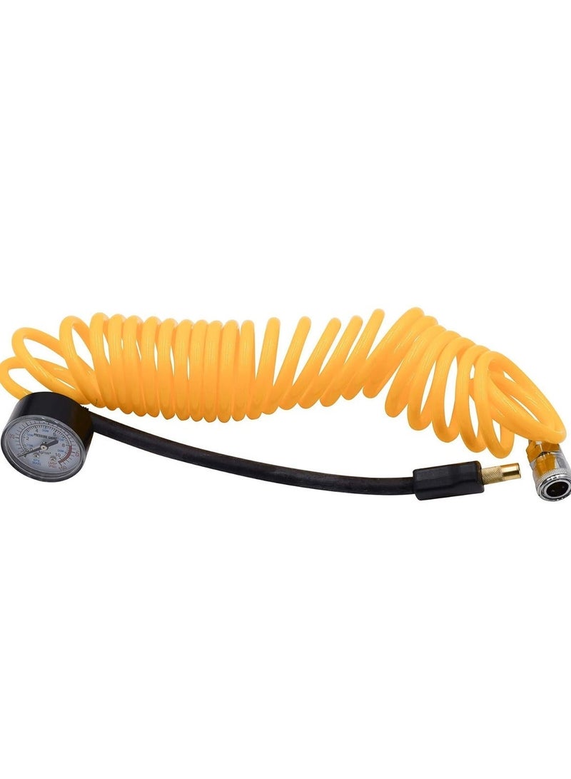 THUNDER Two Humps Thunder Heavy Duty 2 Cylinder 12V DC Air Compressor Portable Car Tyre Inflator Pump with Dual Cylinder, High Pressure Air Pump, Pressure Gauge, Battery Clamps, Coiled Air Hose, Carry Bag for Car SUV 4x4 Off Road Vehicle - Image 4