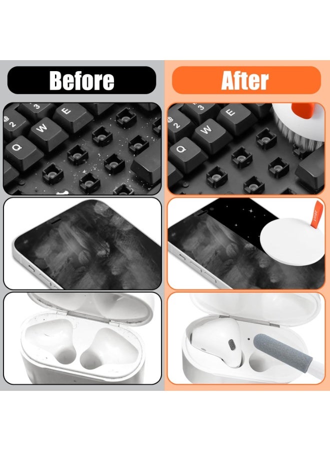 Bukela Laptop Phone Screen Cleaner Kit, Computer Keyboard Brush Cleaning Spray for iPhone AirPods MacBook iPad, 20-in-1 Electronic Device Clean Tool for Camera Earbud Car Screens (White) - Image 5