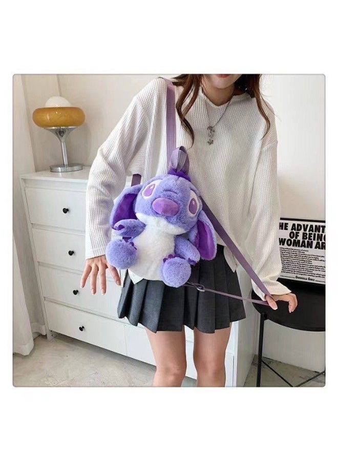 شنطه ضهر فرو بتصميم كرتوني كيوت مناسبه للبنات والسيدات والاطفال خفيفه الوزن ومريحة في الحمل مصنوعه من خامة فرو ناعمة وطرية مثالية للاستخدام اليومي والاعياد والخروجات تضيف لمسة لطيفة ومميزة للبنات - Image 1