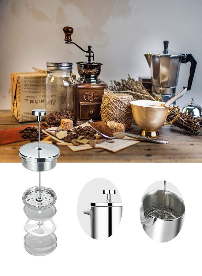 vitasunhow Insulated French Press Coffee Maker Stainless Steel Double-Wall Metal 3 Level Filtration System, Rust-Free Dishwasher Safe - Image 4