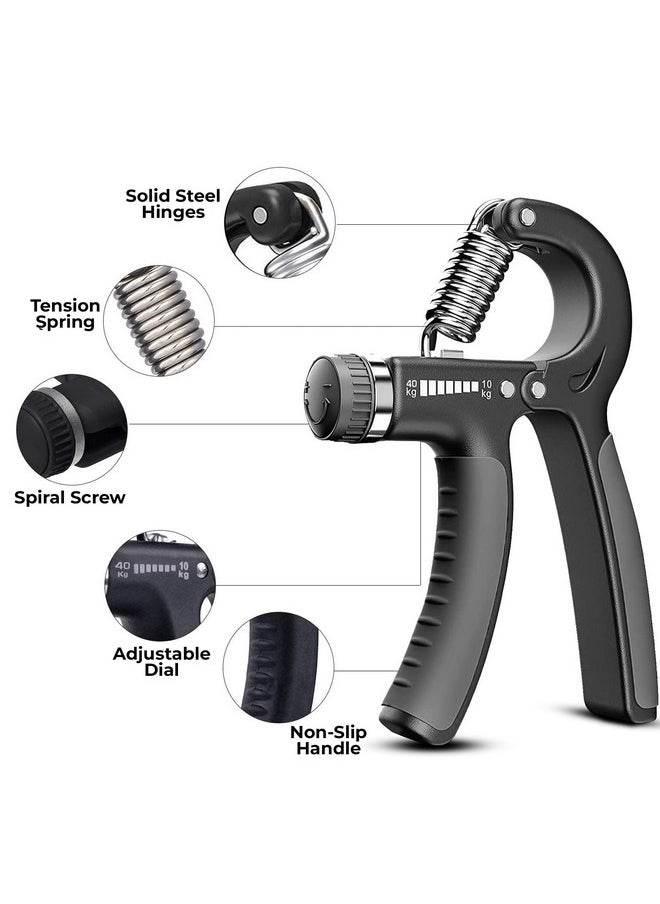 SLOVIC - Hand Gripper | Adjustable Hand Grip For Forearm Strength [5-60 Kg] And Gym Workout | Home Gym Equipment For Men | Exercise Accessories For Forearms, Grip Strengthener, And Hand Exercise At Home - Image 1