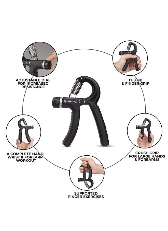 SLOVIC - Hand Gripper | Adjustable Hand Grip For Forearm Strength [5-60 Kg] And Gym Workout | Home Gym Equipment For Men | Exercise Accessories For Forearms, Grip Strengthener, And Hand Exercise At Home - Image 1