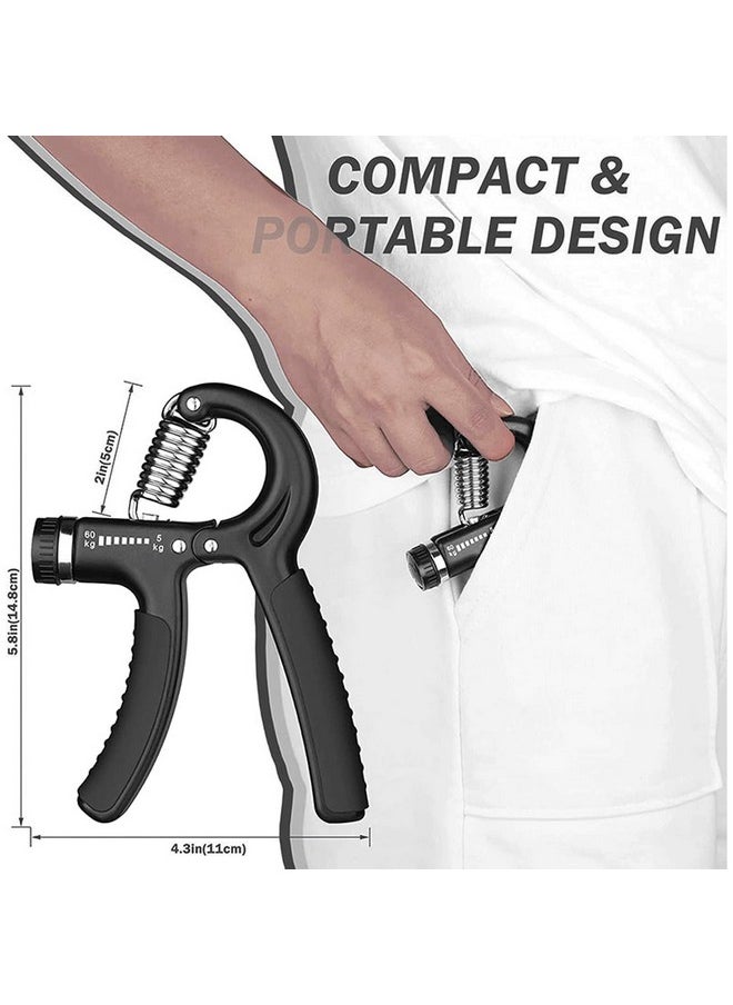 SLOVIC - Hand Gripper | Adjustable Hand Grip For Forearm Strength [5-60 Kg] And Gym Workout | Home Gym Equipment For Men | Exercise Accessories For Forearms, Grip Strengthener, And Hand Exercise At Home - Image 1